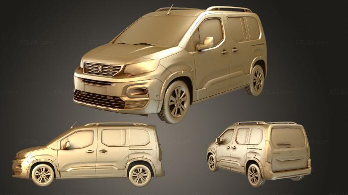 Автомобили и транспорт (Peugeot Rifter 2020, CARS_3031) 3D модель для ЧПУ станка